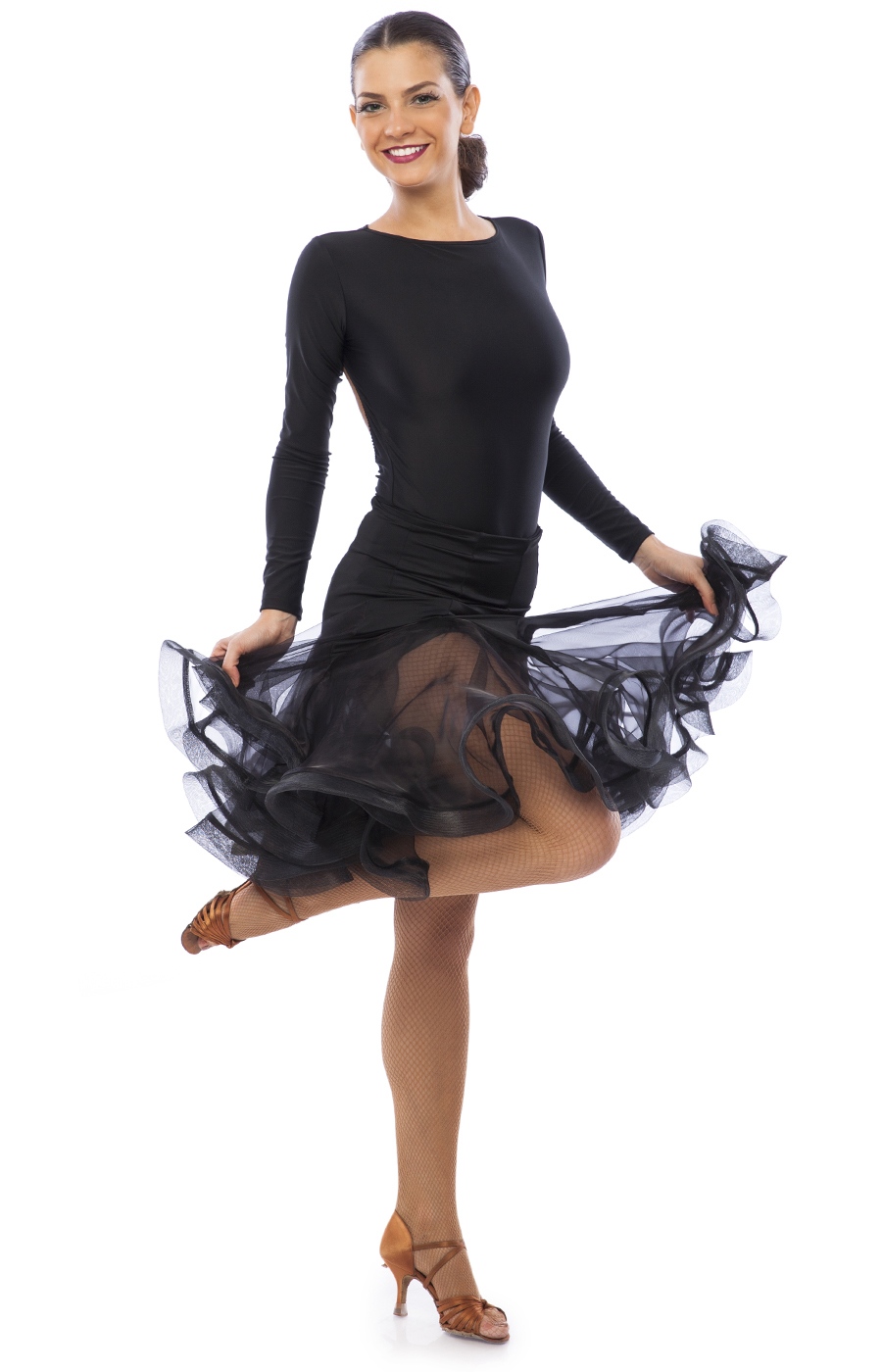 Women Black Practice Skirt