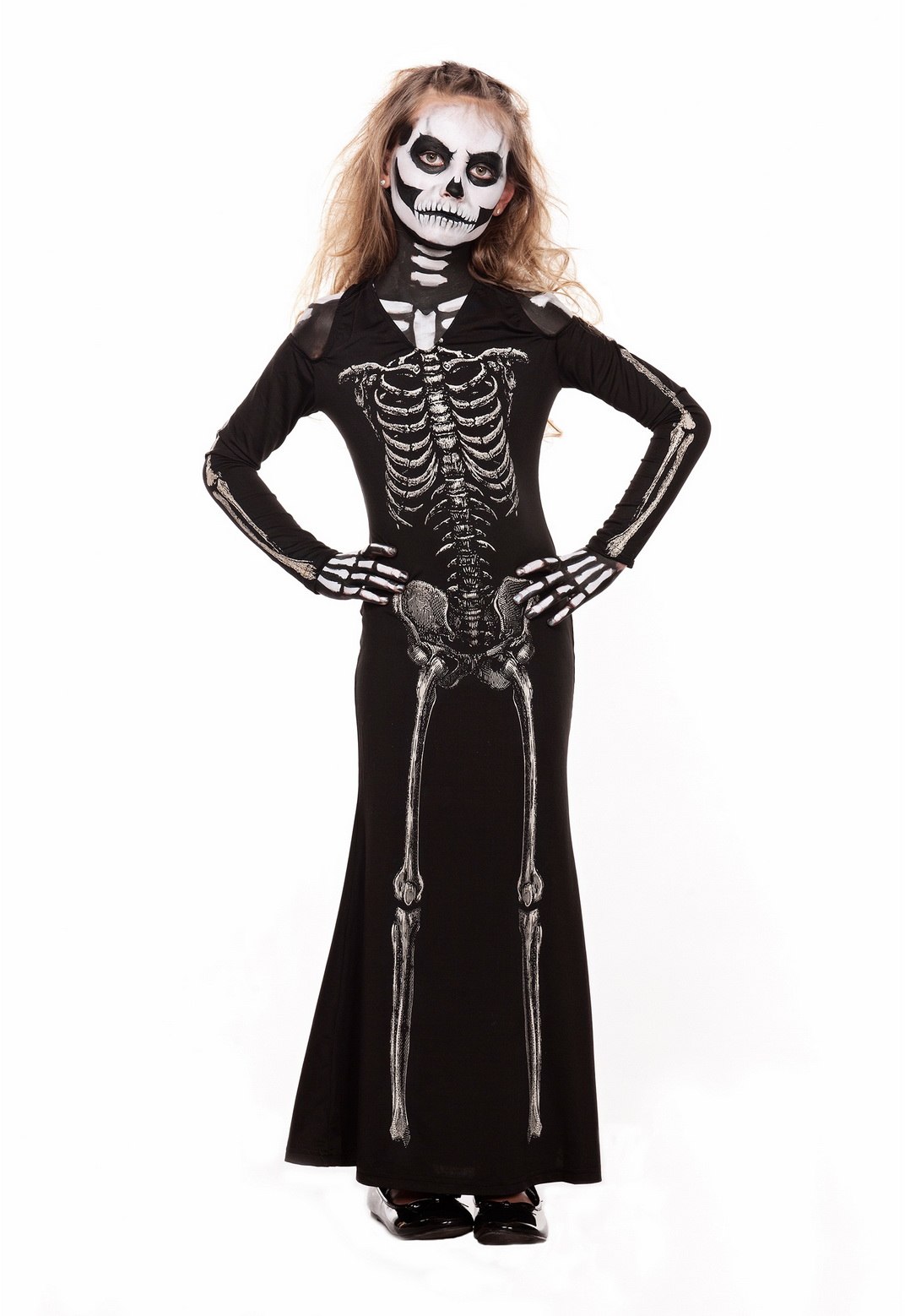 Child Skeleton Sweetie Maxi Dress