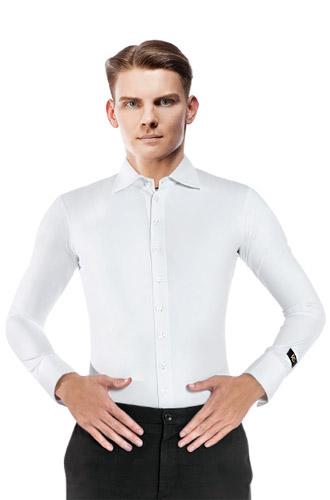 White Standard Basic Shirt for Ballroom Dancing