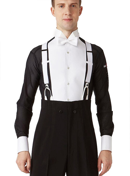 Men Ballroom Dancing trousers for Tailcoat with suspenders