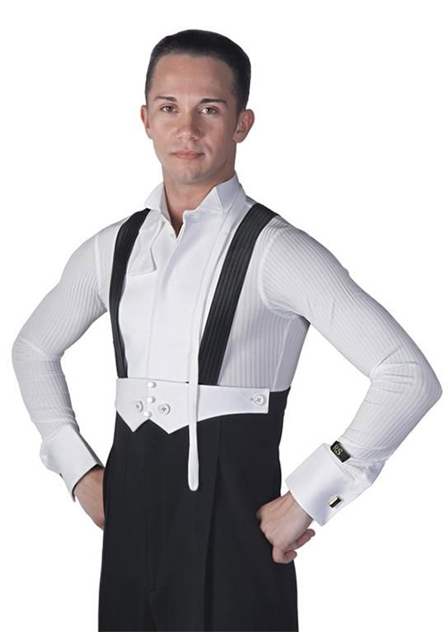 White vest for ballroom tailcoat