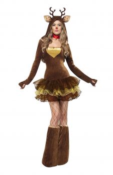 Womens Fever Reindeer Costume